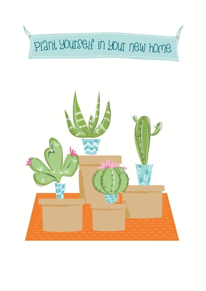 plant cactus New Home Card 19898 created by Mary Corrieri