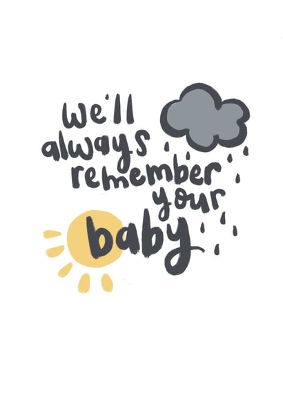 loss bereavement Sympathy Card 18704 created by Sam Bratby Art 