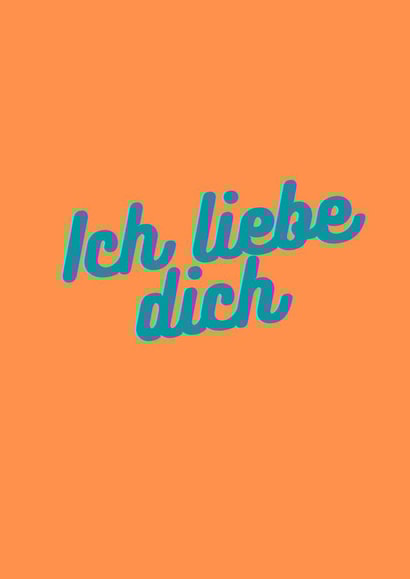 Ich Liebe Dich created by Pique Design