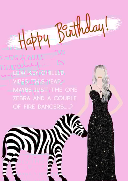 selling sunset christine quinn Birthday Card 20133 created by C+C Cards