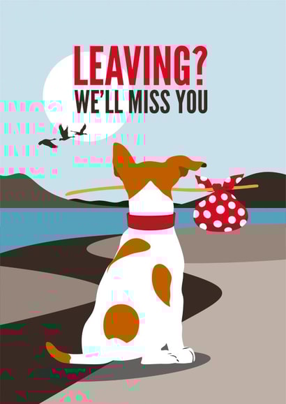 leaving new job Leaving Card 16819 created by Diva Doodle Designs