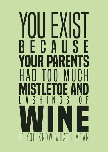 mistletoe september Birthday Card 17002 created by Creative Colin