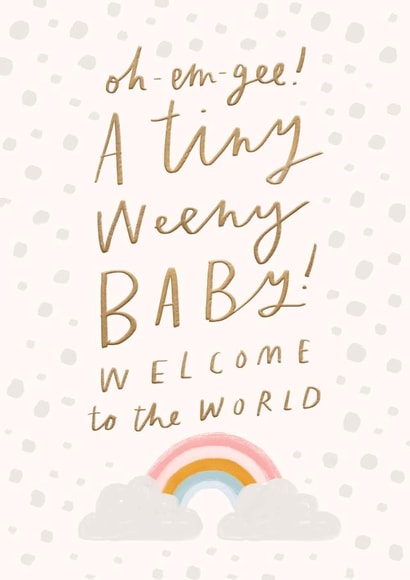 omg tiny New Baby Card 19846 created by Sam Wilson
