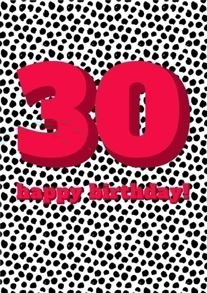 30th thirty Birthday Card 15403 created by Speckled Wren