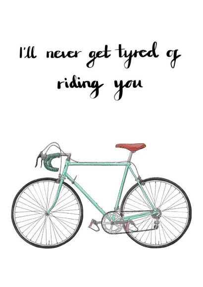 Cycle bike Anniversary Card 42128 created by AVO-CARDO