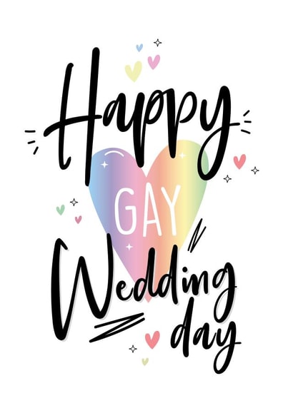 Rainbow hearts - Gay wedding day created by Lucy Rose Party