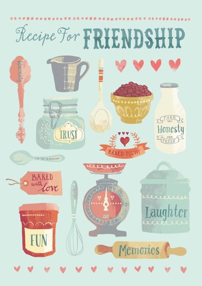 adult illustration Love & Friendship Card 20205 created by Ohn Mar Win