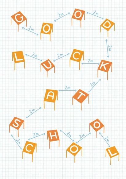 school back to school Good Luck Card 27692 created by Nic Farrell