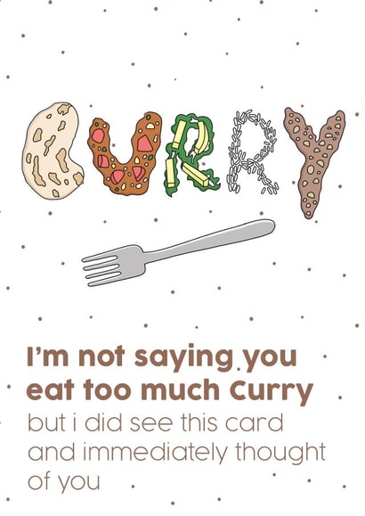 Too much curry card created by No-me illustrations