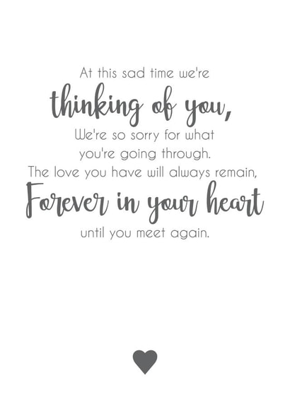 forever loss Sympathy Card 15390 created by Kimberley dobison