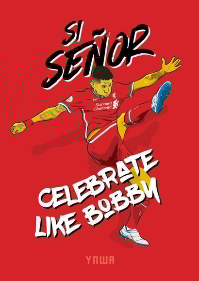 Firmino football Birthday Card 19493 created by Stu346