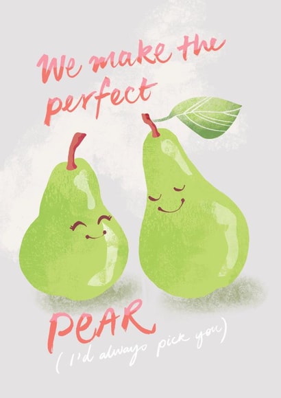 pear fruit Anniversary Card 20210 created by Ohn Mar Win