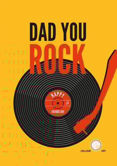 Vinyl LP Record Birthday or Fathers Day Card created by Diva Doodle Designs