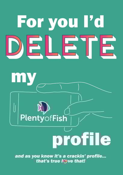 POF Plenty of Fish Valentines Day Card 38843 created by MakeMyAd Designs