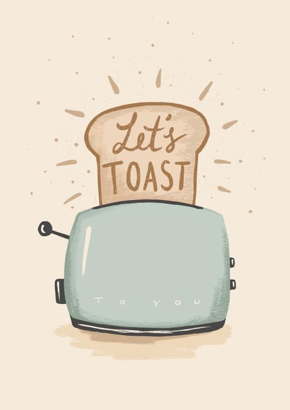 toast celebrate Congratulations Card 18563 created by Rock Paper Scissors