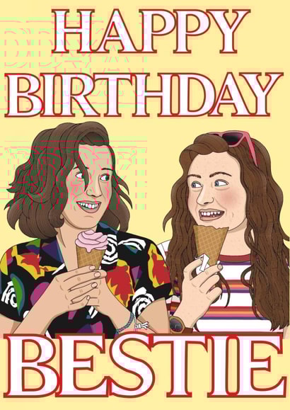 Stranger Things Eleven Birthday Card 15805 created by Lizzy B Draws.