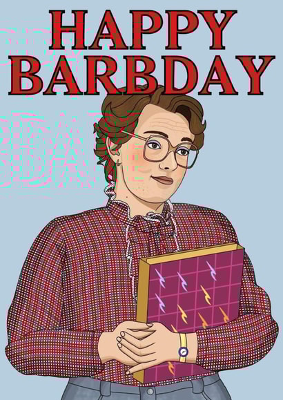 Stranger Things Barb Birthday Card 15806 created by Lizzy B Draws.
