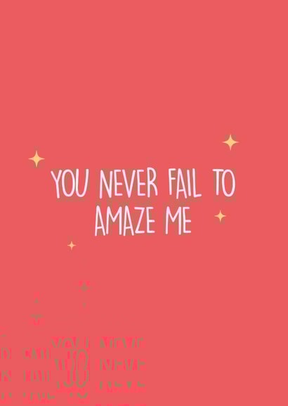 typography amaze Thank You Card 20124 created by hot girls make cards