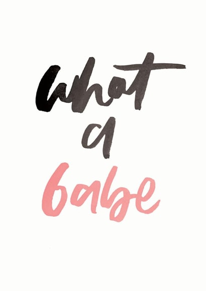 typography Female Thank You Card 4470 created by Bee Davies