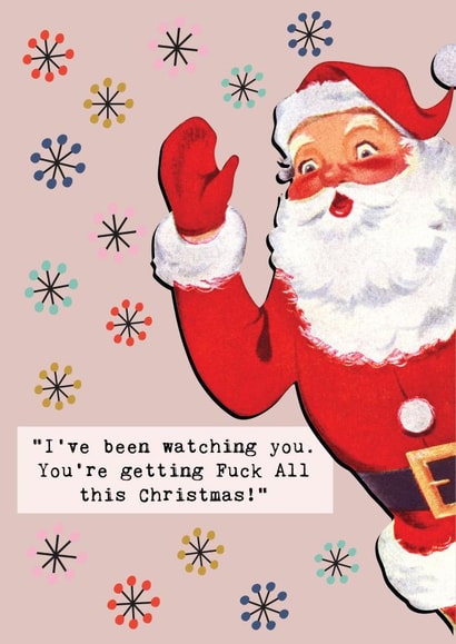 Retro Santa Christmas Card created by Sweetlove Press