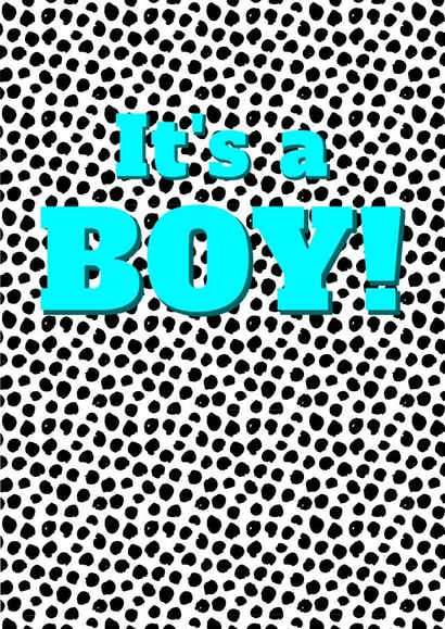 male modern New Baby Card 15407 created by Speckled Wren