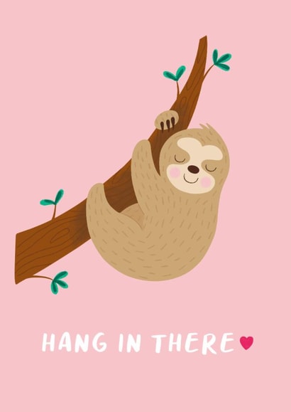 Hang In There Sloth Send a Smile Friendship Just To Say Card created by Design By Day