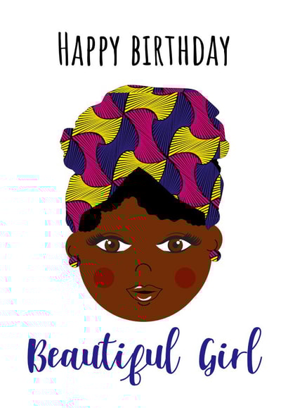 illustration cute Birthday Card 14426 created by AfroTouch Design