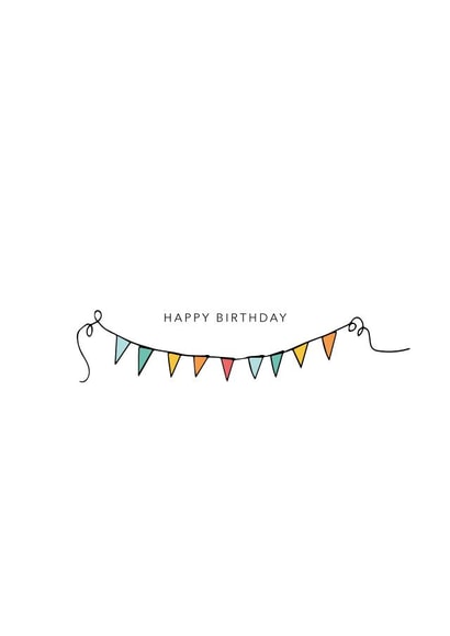 Classic Birthday Card - Banner - Simple created by Jessica Day