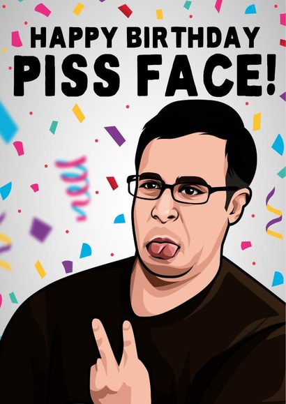 Will The Inbetweeners birthday card created by All Things Banter