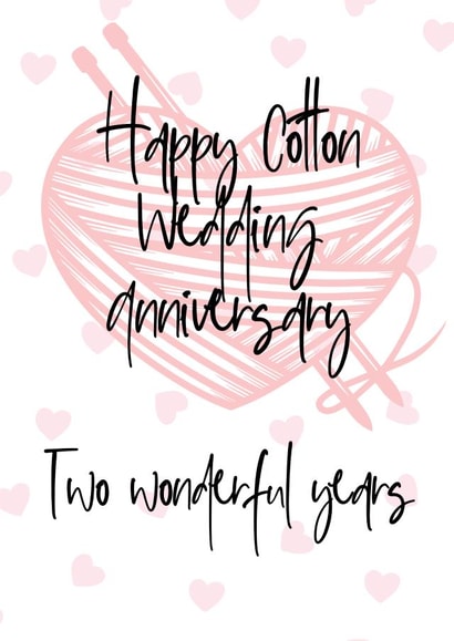 cotton anniversary cotton Anniversary Card 18226 created by Prints With Personality
