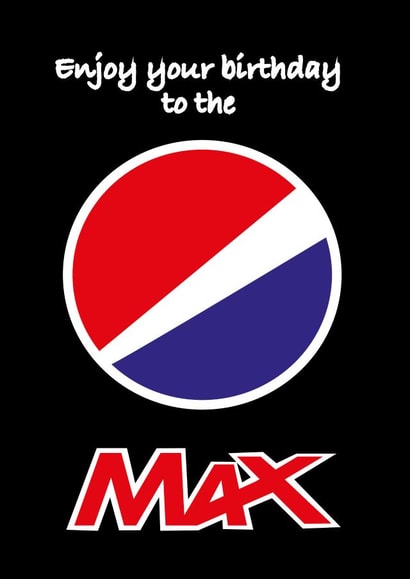 pepsi max pepsi Birthday Card 20259 created by Fiesta de Papel