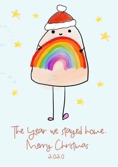 rainbow santa Card 30833 created by Parsy Designs