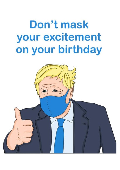 boris mask Birthday Card 43553 created by Babs King Design