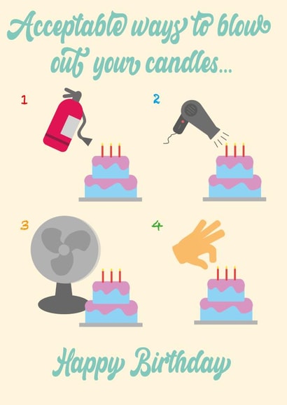 The new way to blow out candles created by Fiesta de Papel