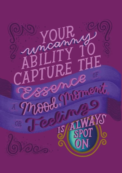 uncanny purple Love & Friendship Card 4846 created by Jenny Mecher