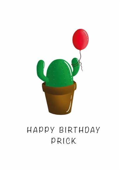 prick cactus Birthday Card 17205 created by Katy Craig