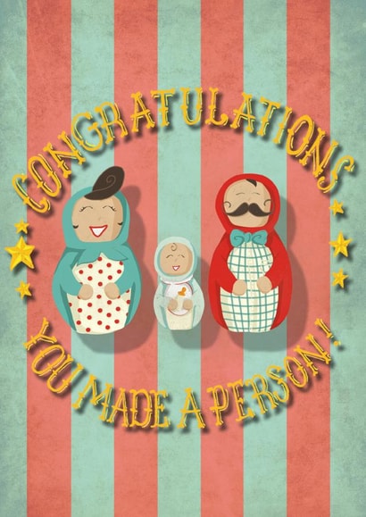 New parent Pregnant Pregnancy Card 5577 created by Gillian Maher