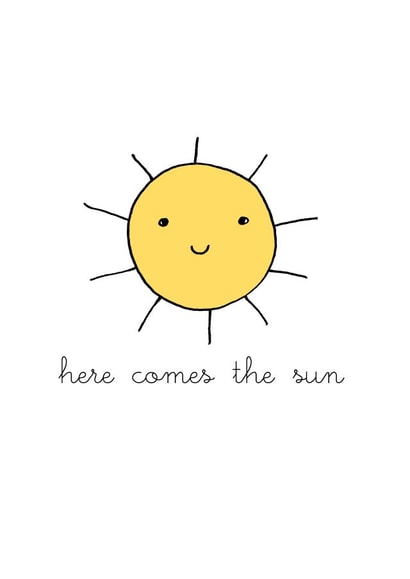 Here comes the sun card created by Eskimo Kiss Designs