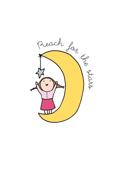 Reach for the stars card created by Eskimo Kiss Designs