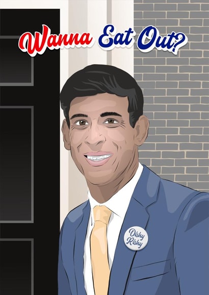 Rishi Sunak Dishy Rishy Anniversary Card 45190 created by Eastential
