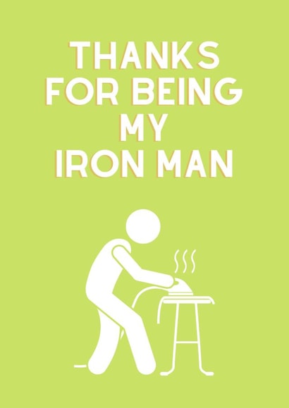 Thank you husband, Happy birthday husband, boyfriend, iron man created by Freya's Felicitations