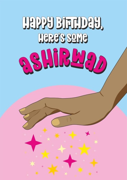 Ashirwad blessings Birthday Card 20325 created by Eastential