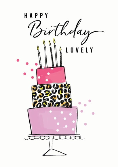 Cake Candles Birthday Card 19461 created by Leebee Designs