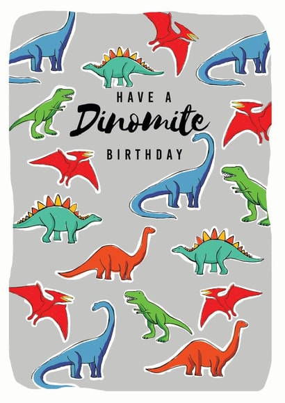 Birthday card Dinosaurs Birthday Card 19463 created by Leebee Designs