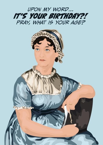 Jane Austen Birthday Card created by The Great & The Good