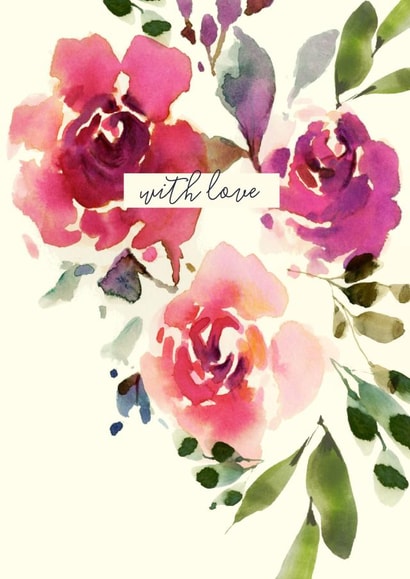 love flowers Thinking of you Card 19976 created by Peony Rose Design