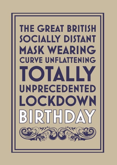 british mask Birthday Card 42384 created by TwelveOhTwo