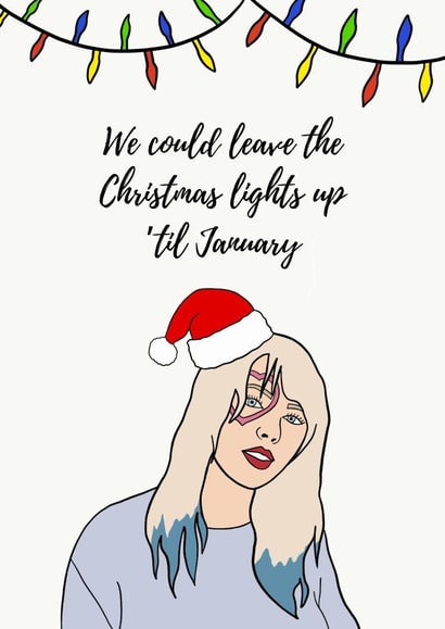 taylor swift Christmas Card 17009 created by @sammie.illustrates