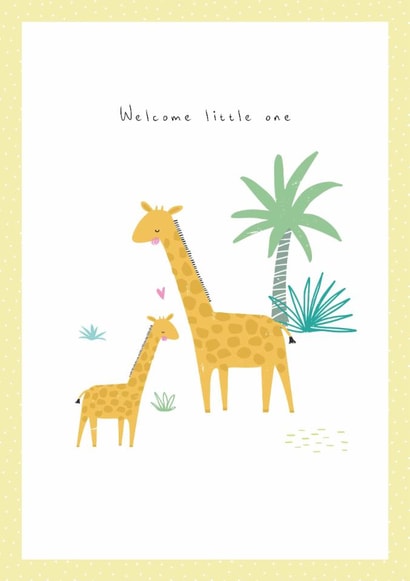 giraffe baby New Baby Card 16463 created by Jessica Eyre