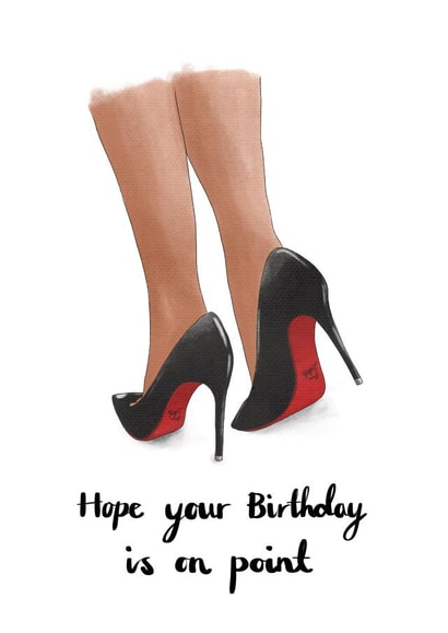 heels shoes Birthday Card 17350 created by AVO-CARDO